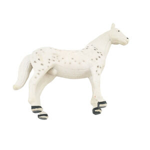 1988 Funrise Irish Horse Girl's 3.5" Black & White Spotted Figurine Toy Animal